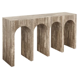 Wandtafel La Rague natural grey travertine (Grey)