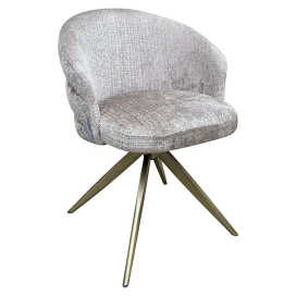 Draaistoel Zendaya stone chenille (Niagara 104 Stone Chenille)
