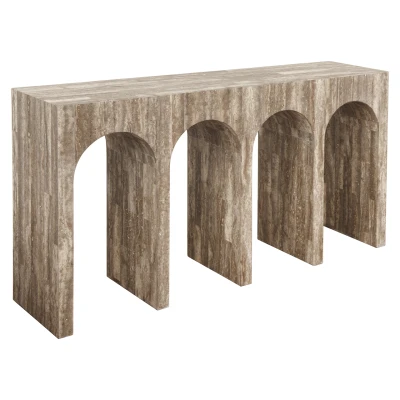 Wandtafel La Rague natural grey travertine (Grey)